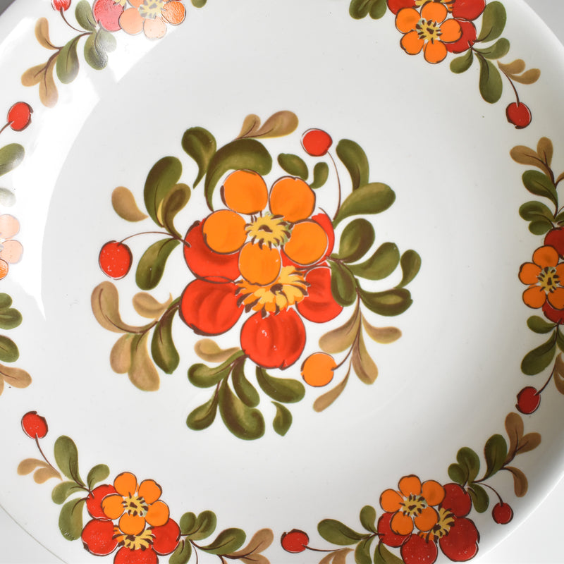 ヴィンテージ深皿 オルシー ムランデルー Fleurs Oranges A