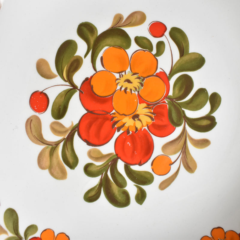 ヴィンテージ深皿 オルシー ムランデルー Fleurs Oranges A