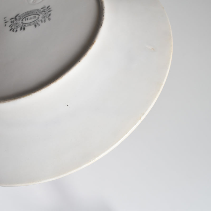 Antique Dessert Plate, H&B Choisy-le-Roi, ISLY
