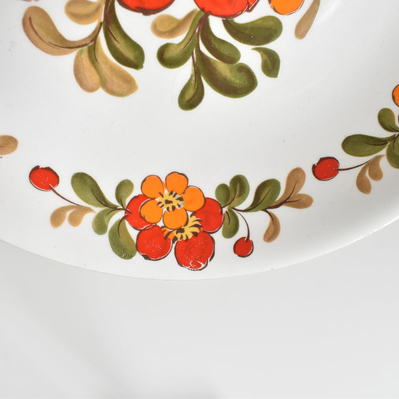 ヴィンテージ深皿 オルシー ムランデルー Fleurs Oranges A