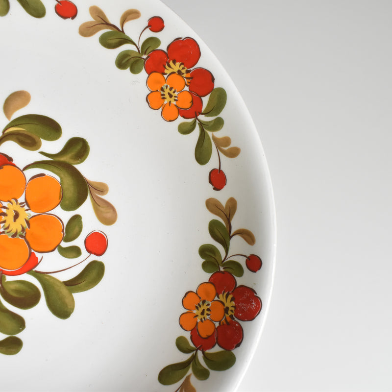 ヴィンテージ深皿 オルシー ムランデルー Fleurs Oranges A
