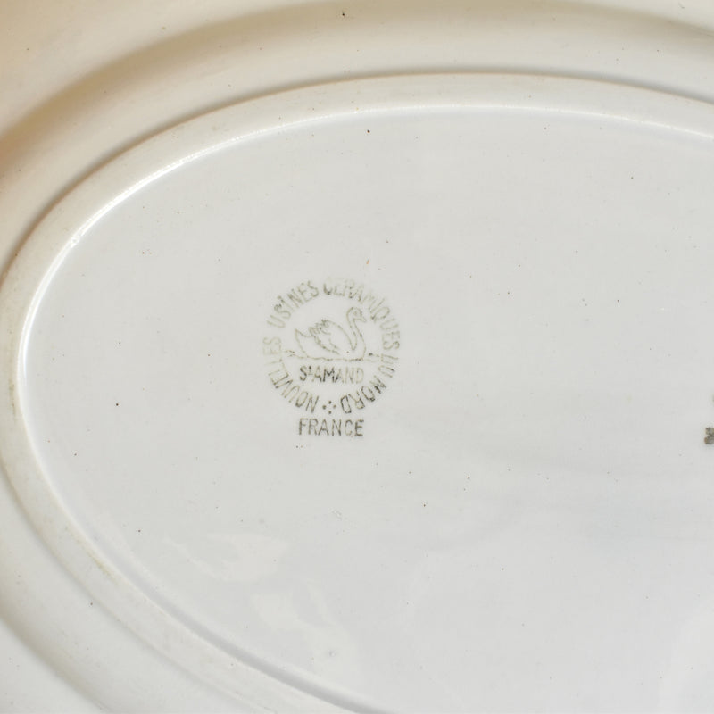 Vintage Oval Plate, Saint-Amand, Ceranord