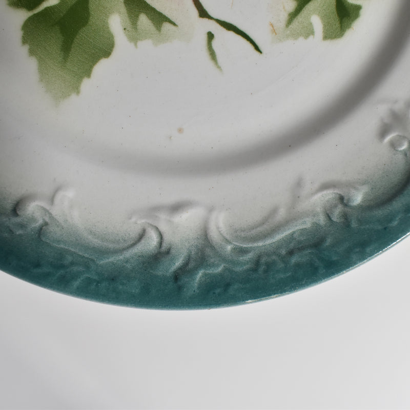 Antique Plate: Pécsenne, Raisins B