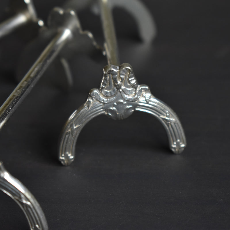 Antique knife rest, silver-plated, Boulenger A
