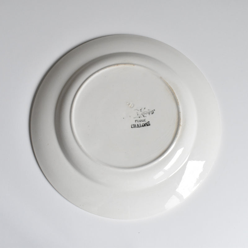 Vintage Plate Digoin & Sarreguemines Chalons C