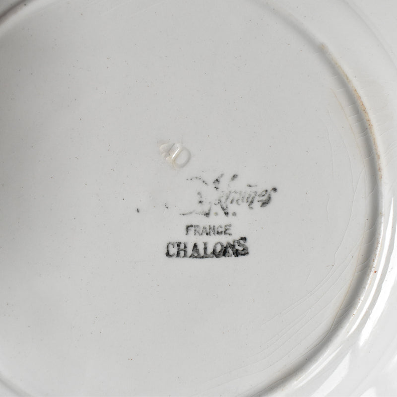 Vintage Plate Digoin & Sarreguemines Chalons C
