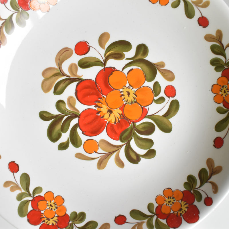 ヴィンテージ深皿 オルシー ムランデルー Fleurs Oranges B
