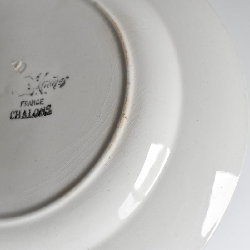 Vintage Plate Digoin & Sarreguemines Chalons C