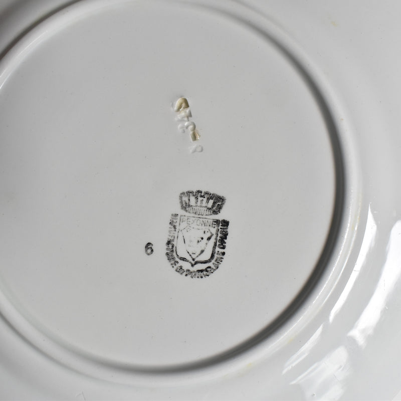 Antique Plate Pecsonne Raisins C