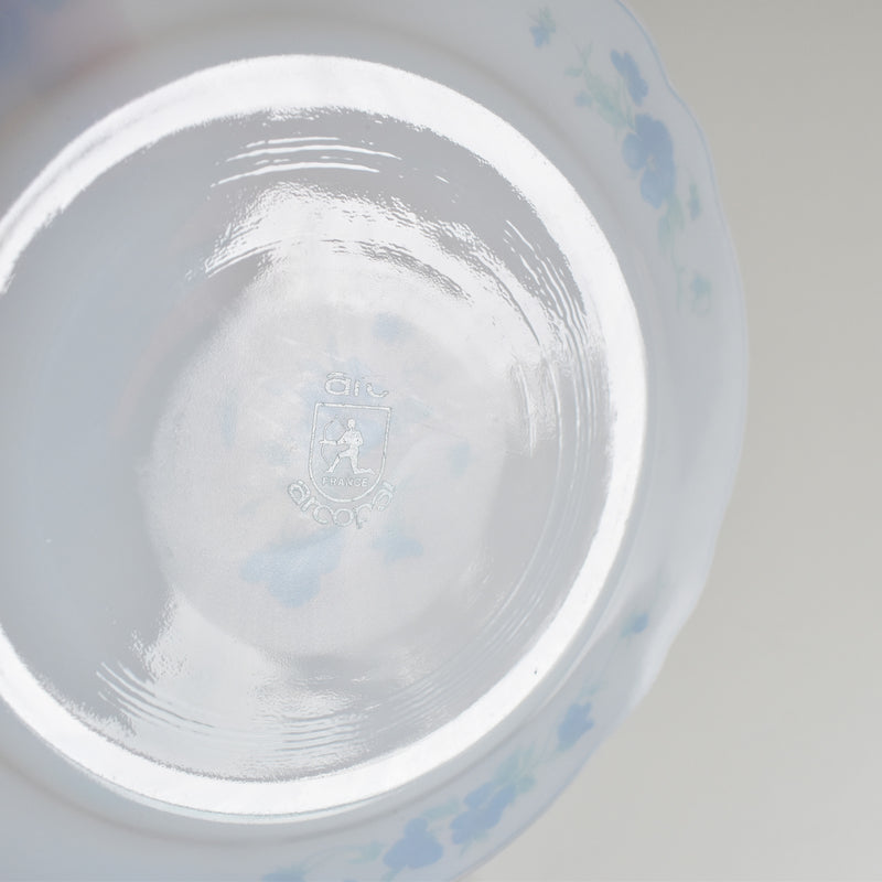 ヴィンテージガラスデザートプレート ARCOPAL Violettes