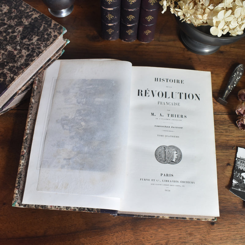 Antique Book A. THIERS Révolution Française Tome 4