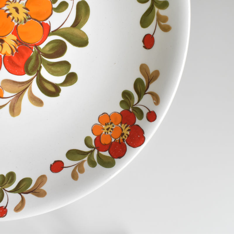 ヴィンテージ深皿 オルシー ムランデルー Fleurs Oranges B