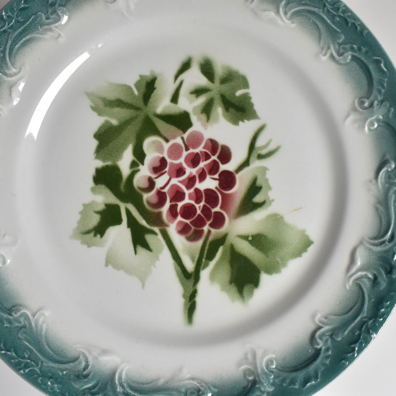 Antique Plate Pecsonne Raisins C