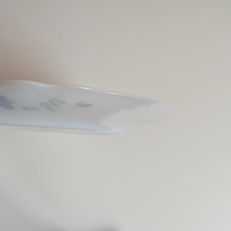 ヴィンテージガラスデザートプレート ARCOPAL Violettes