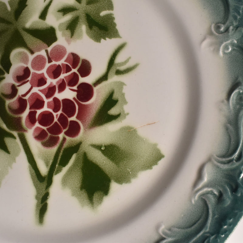 Antique Plate Pecsonne Raisins C