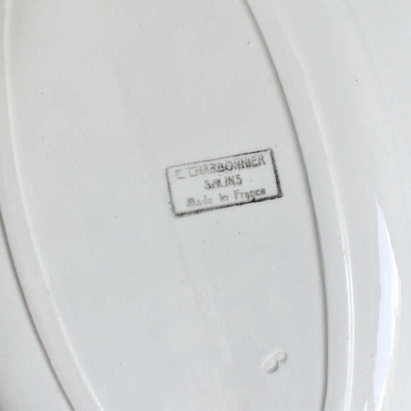 Vintage Oval Platter Saran E.Charbonnier