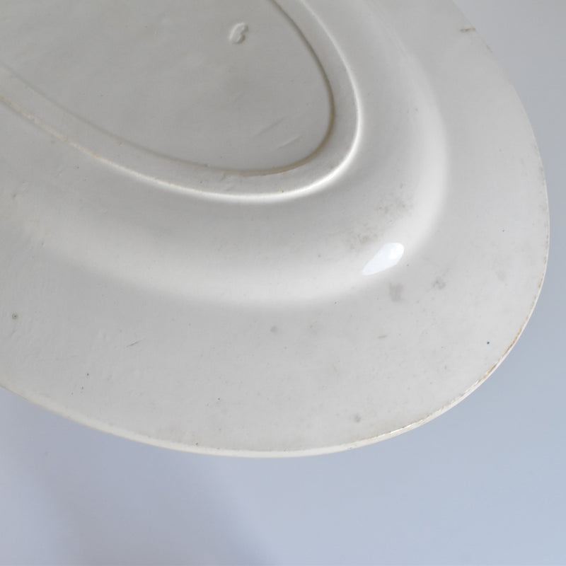 Vintage Oval Platter Saran E.Charbonnier