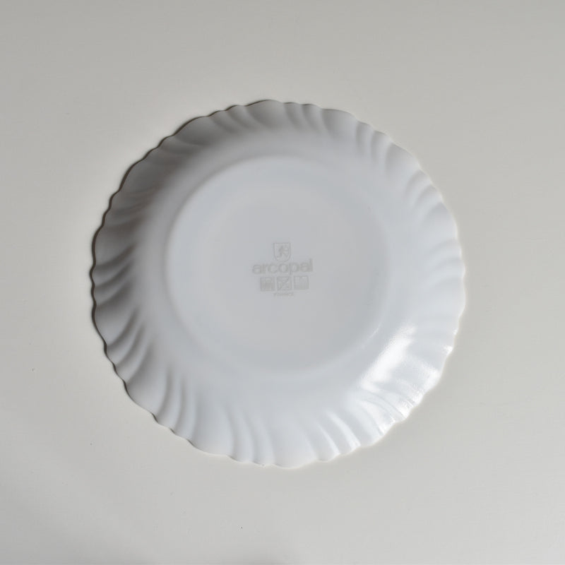 ヴィンテージガラスデザートプレート ARCOPAL Honorine