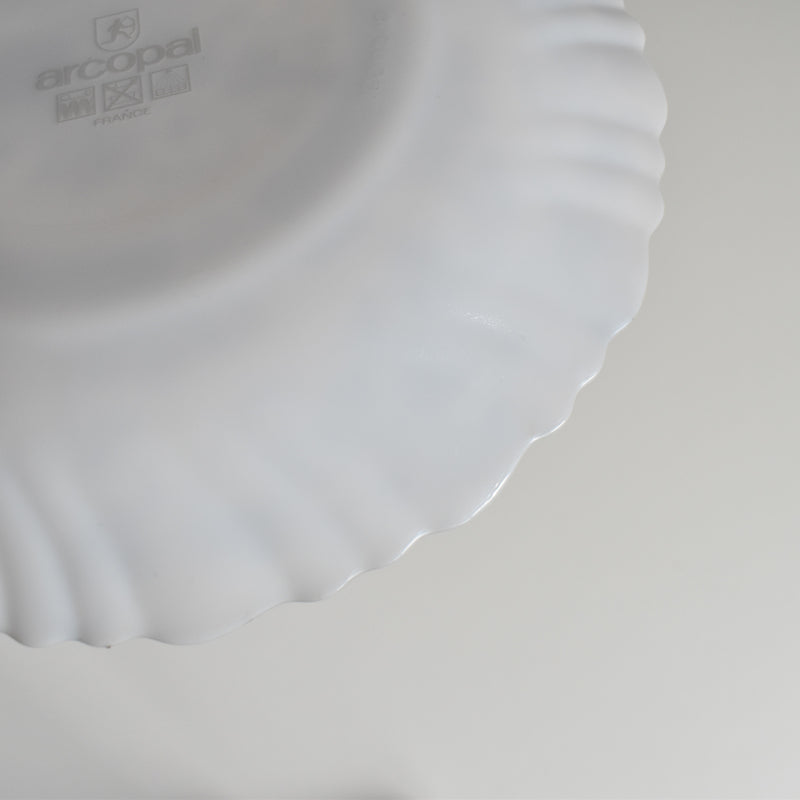 ヴィンテージガラスデザートプレート ARCOPAL Honorine