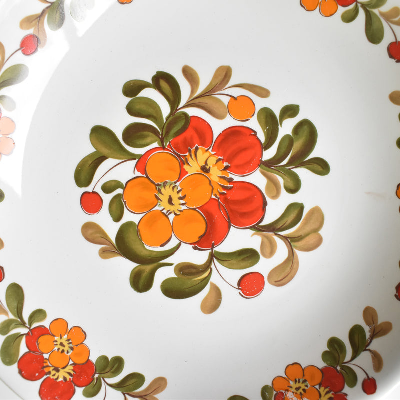 ヴィンテージ深皿 オルシー ムランデルー Fleurs Oranges C