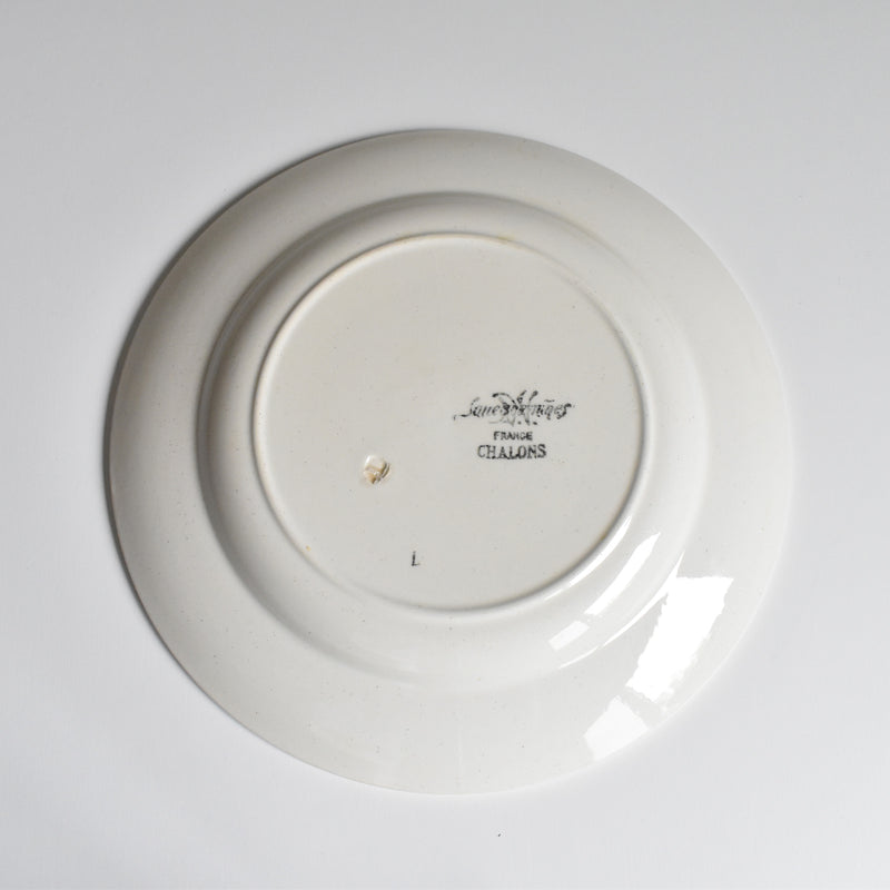 Vintage Plate Digoin & Sarreguemines Chalons D