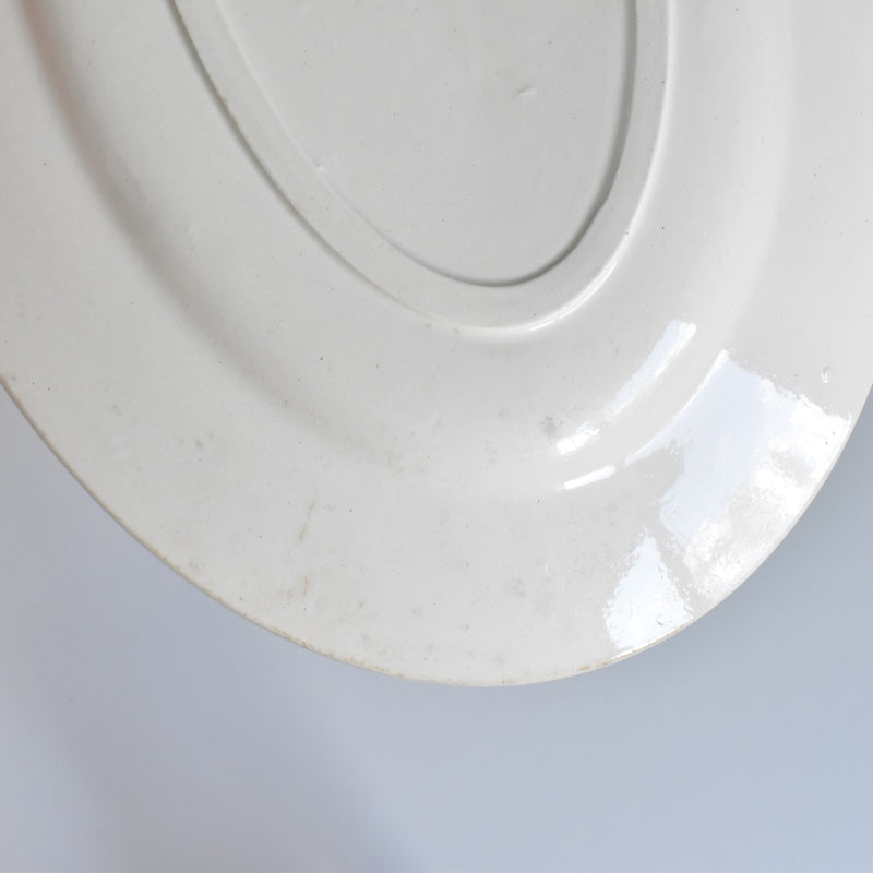 Vintage Oval Platter Saran E.Charbonnier