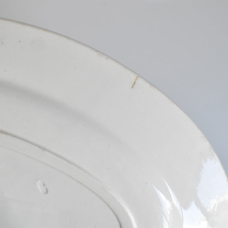 Vintage Oval Platter Saran E.Charbonnier