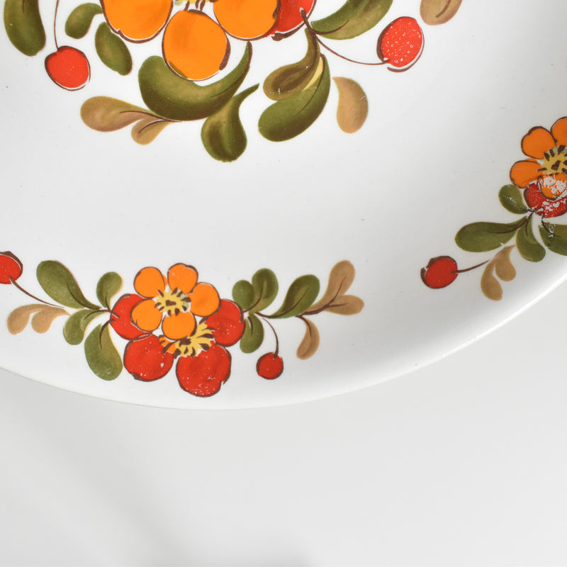 ヴィンテージ深皿 オルシー ムランデルー Fleurs Oranges C