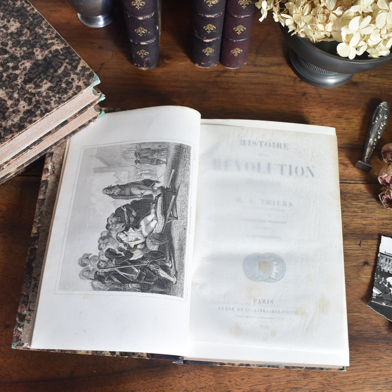 Antique book A.THIERS Révolution Française Tome 5