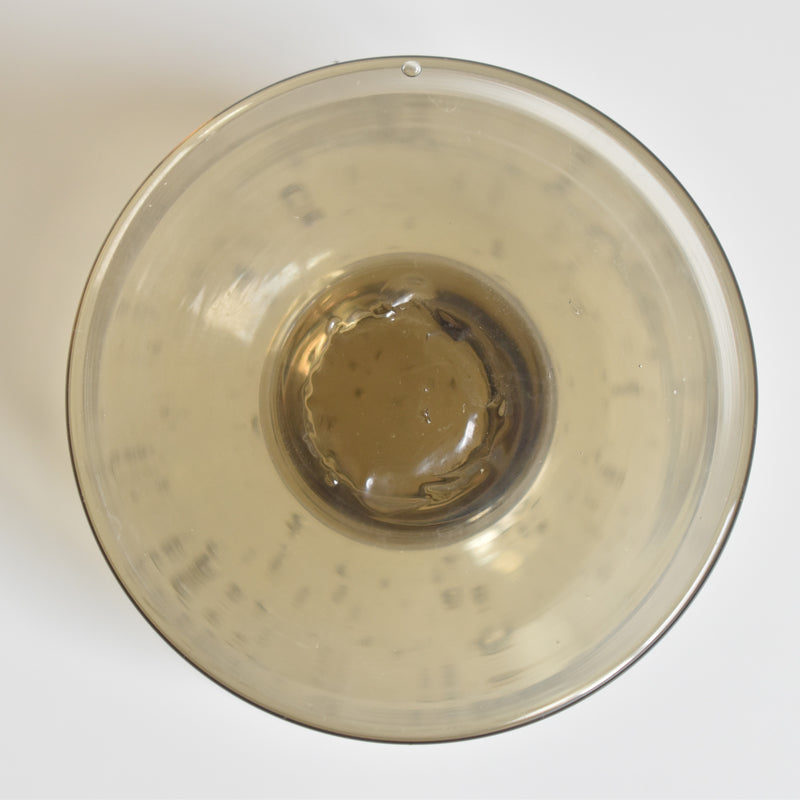 ヴィンテージ脚付きグラス　Biot グレー