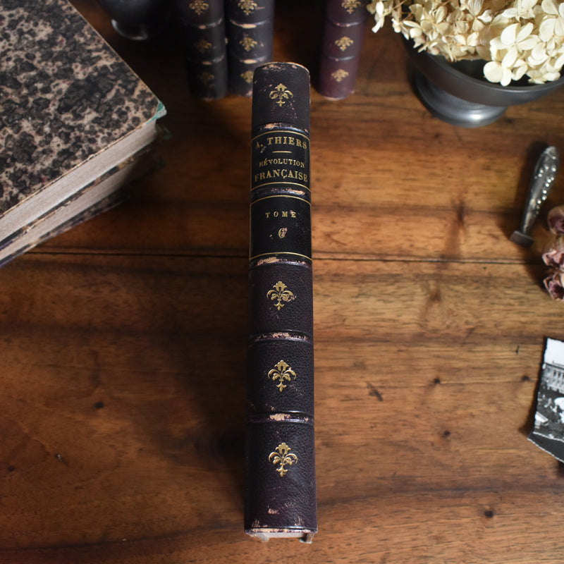 アンティーク本 A.THIERS Révolution Française Tome 6