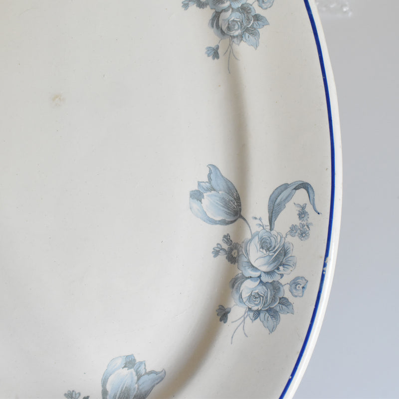 Vintage Oval Platter Saran E.Charbonnier