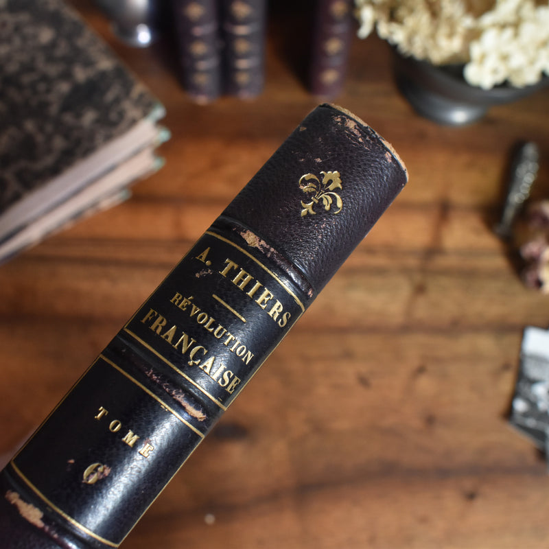 アンティーク本 A.THIERS Révolution Française Tome 6