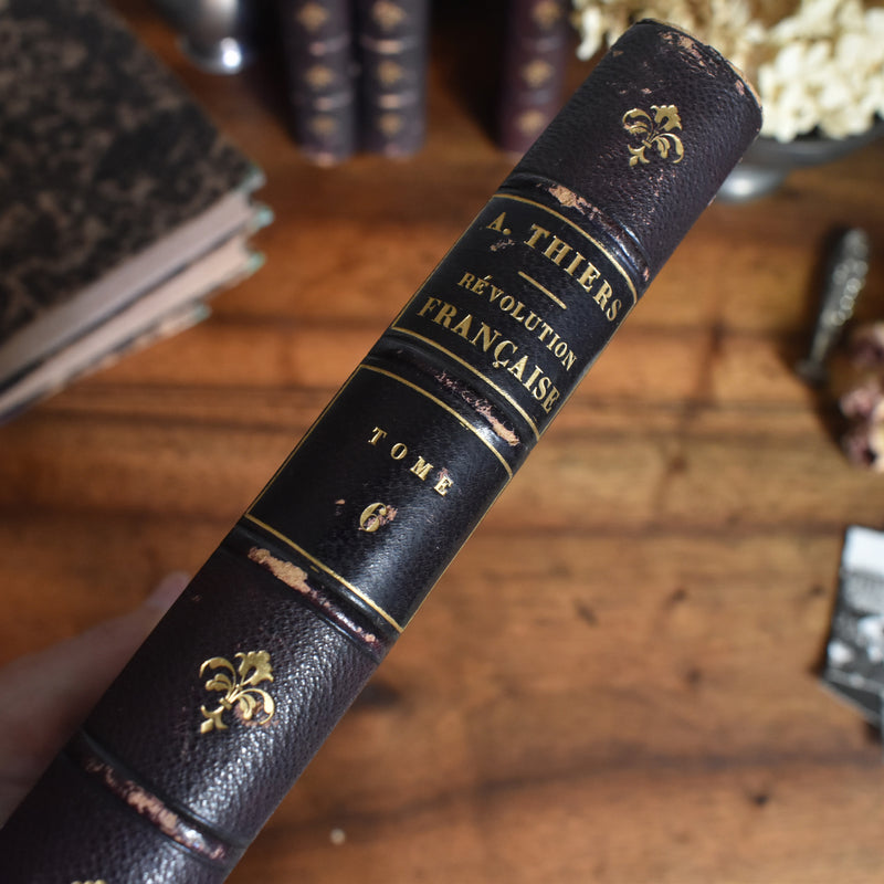 アンティーク本 A.THIERS Révolution Française Tome 6