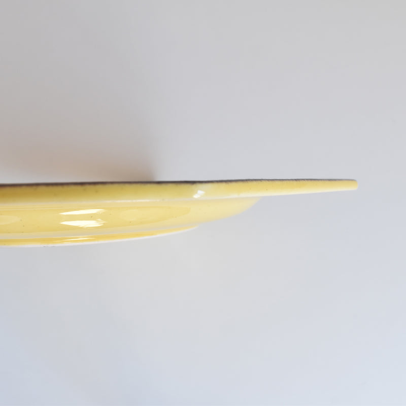 （予約済み）ヴィンテージ　オクトゴナルプレート　ポエ-ラヴァル　イェロー　4枚セット