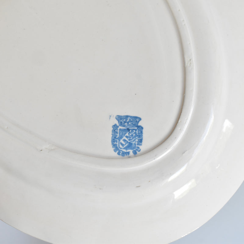 Antique Oval Platter, Faiencerie du Midi AB&Cie