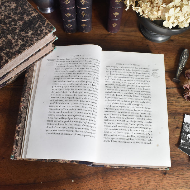 アンティーク本 A.THIERS Révolution Française Tome 6