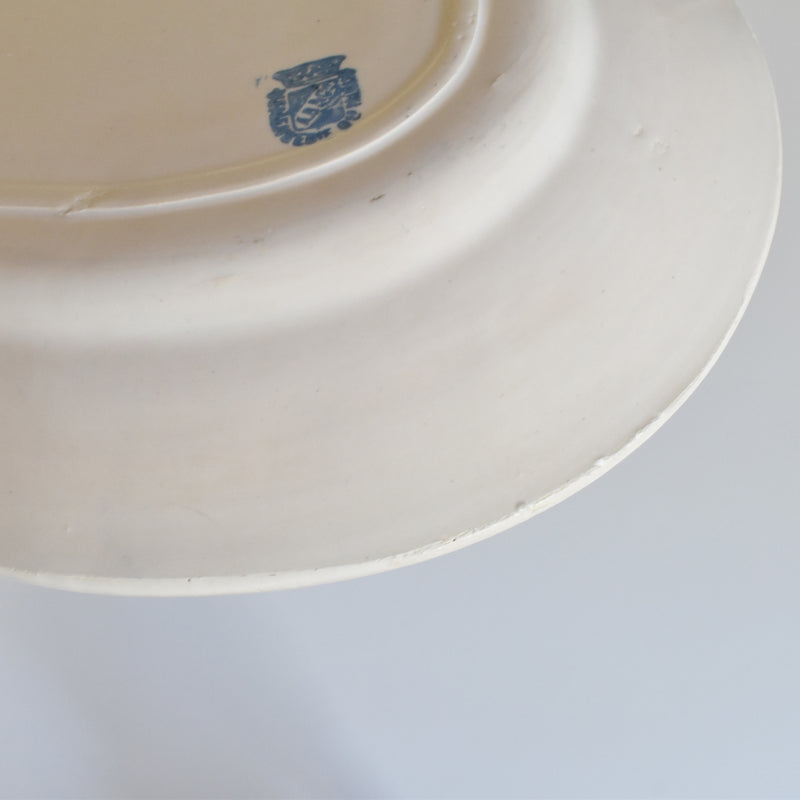 Antique Oval Platter, Faiencerie du Midi AB&Cie