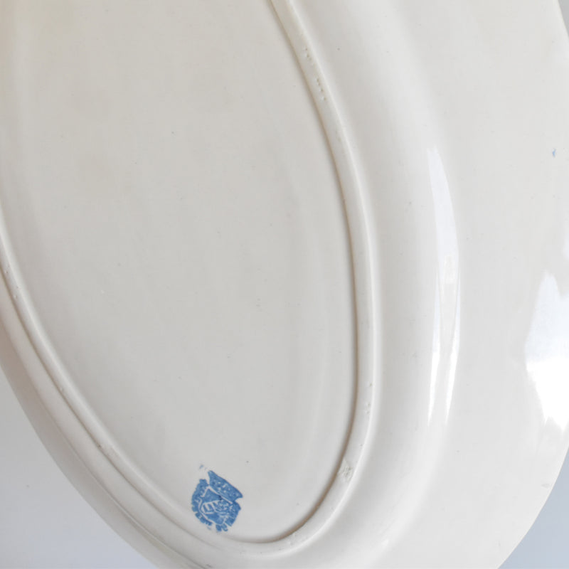 Antique Oval Platter, Faiencerie du Midi AB&Cie