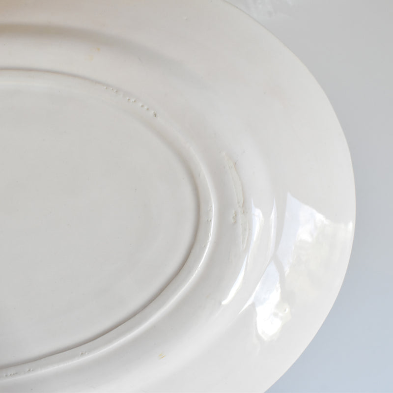 Antique Oval Platter, Faiencerie du Midi AB&Cie