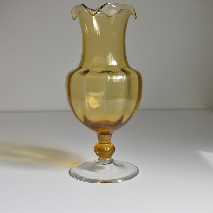 ヴィンテージ手吹きガラス 花瓶　