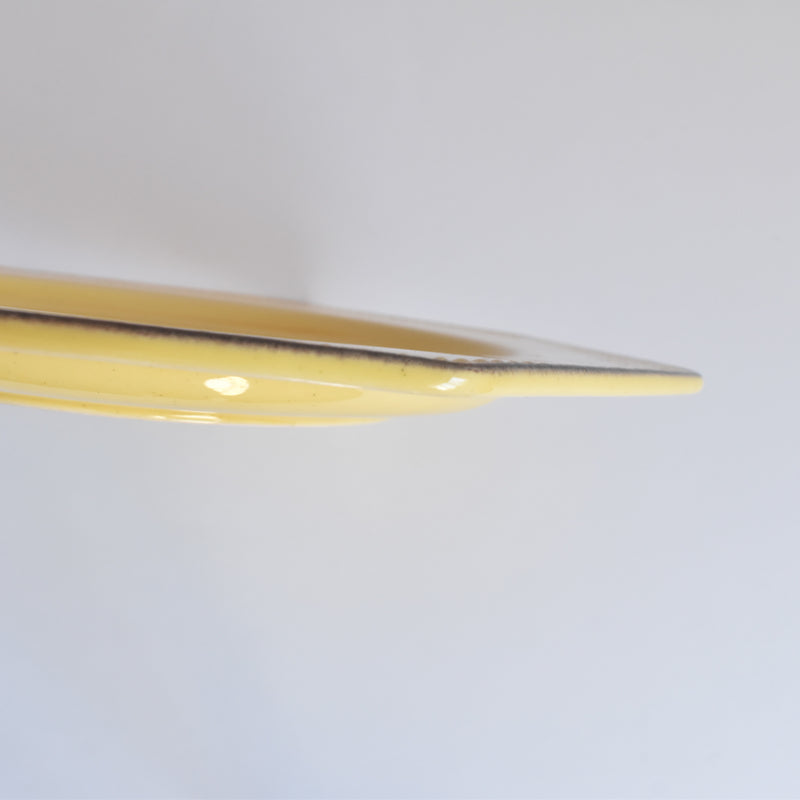 （予約済み）ヴィンテージ　オクトゴナルプレート　ポエ-ラヴァル　イェロー　4枚セット