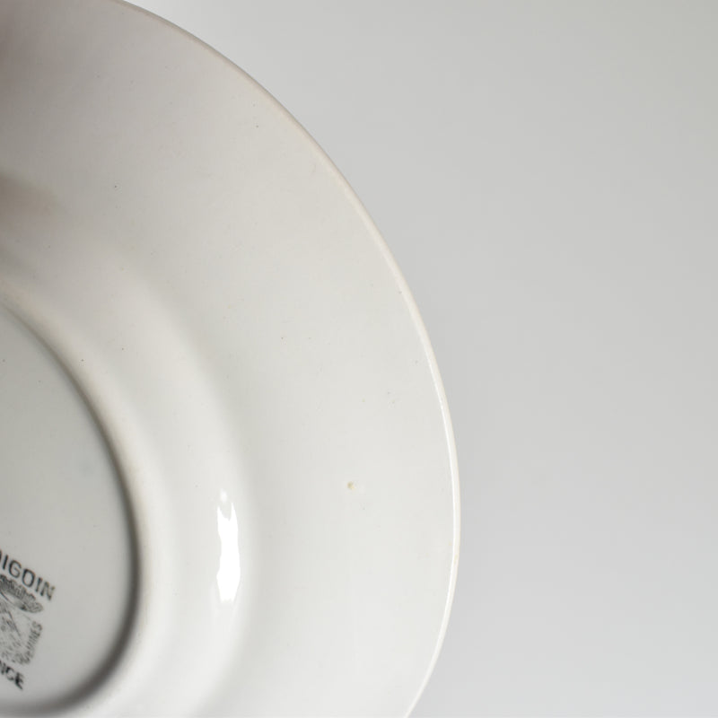 Vintage Dessert Plate Digoin & Sarreguemines La Chasse N3