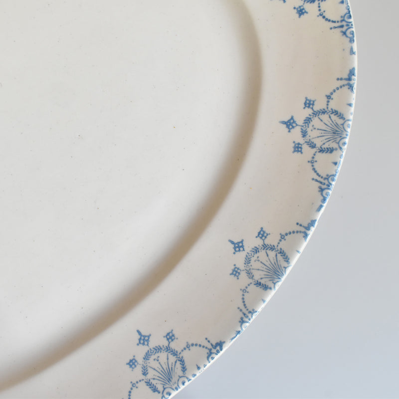 Antique Oval Platter, Faiencerie du Midi AB&Cie