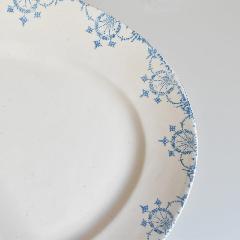 Antique Oval Platter, Faiencerie du Midi AB&Cie