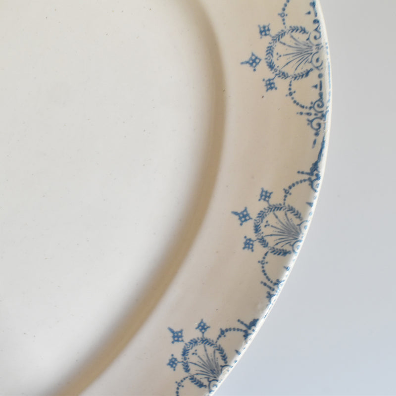 Antique Oval Platter, Faiencerie du Midi AB&Cie
