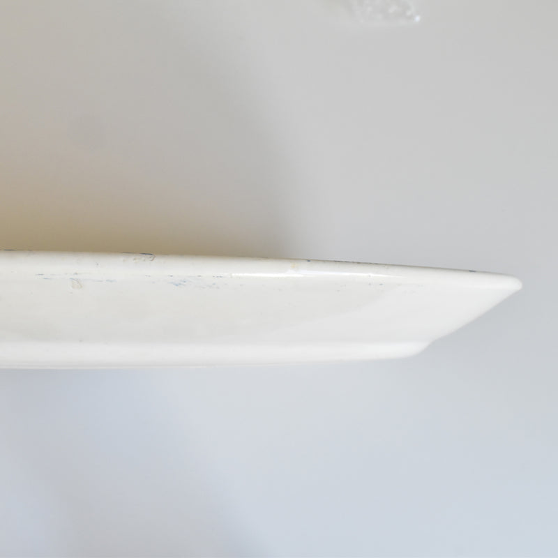 Antique Oval Platter, Faiencerie du Midi AB&Cie