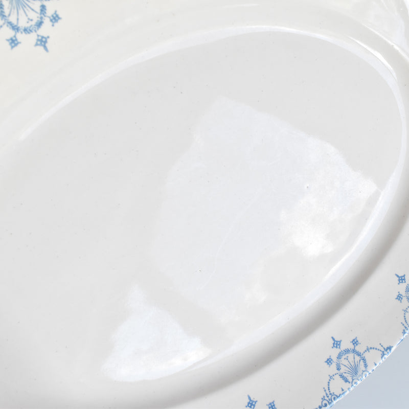 Antique Oval Platter, Faiencerie du Midi AB&Cie