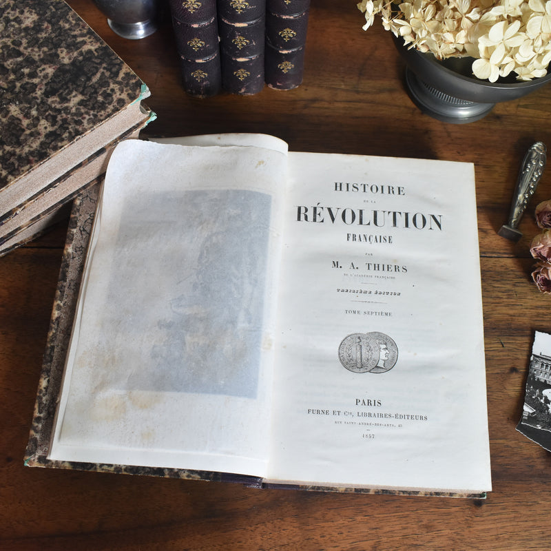 Antique book A. THIERS Révolution Française Tome 7