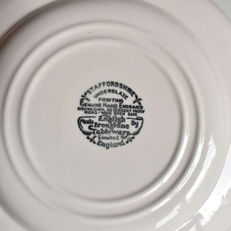 Vintage Dessert Plate STAFFORDSHIRE ENGLAND A